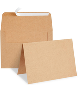 Blank A7 Kraft Brown Paper &amp; Envelopes for Card Making - 5 X 7 in &amp; 5.25... - $346.88 MXN