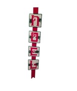 VTG Christmas NOEL Yarn Art Plastic Canvas Wall Decor Hanging Needlepoin... - $278.60 MXN