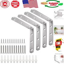 4x4 Inch Corner Brace Bracket Set - Rustproof Steel for DIY Projects - $350.07 MXN