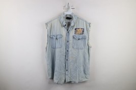 Vtg 90s Mens 2XL All Gave Some Some Gave All POW MIA Cut Off Motorcycle ... - $54.40