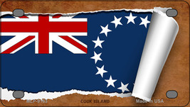 Cook Island Flag Scroll Novelty Mini Metal License Plate Tag - £11.98 GBP