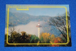 Superb Vintage Tennessee Gatlinburg Space Needle Postcard Great Smoky Mountains - £3.12 GBP