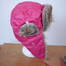 Target Pink Quilted Faux Fur Aviator Cossack Pilot Women Hunting Trapper... - $29.69