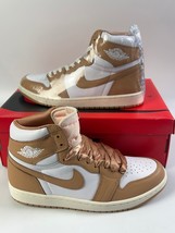 Nike Air Jordan 1 Retro Hi OG Shoes &quot;Praline&quot; White FN6622-201 Womens Si... - £95.20 GBP
