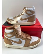 Nike Air Jordan 1 Retro Hi OG Shoes &quot;Praline&quot; White FN6622-201 Womens Si... - £95.33 GBP