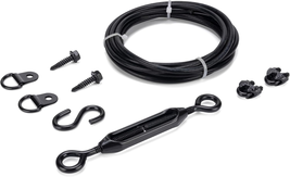 Anti Sag Gate Kit Fence Support Cable Steel Wood Gate Repair Kit Black - $13.53