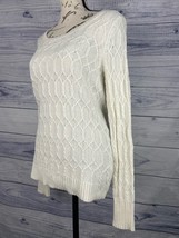 American Eagle Outfitters Cable Ribbed Knit Sweater Womens M Scoop Neck  - £14.08 GBP