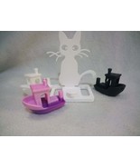 3D Cat Phone Holder Printed Figurine and 3D Printed Benchy Boats 5#  - $452.35 MXN