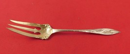 Cat Tails by Towle Sterling Silver Pickle Fork Gold Washed 3-Tine 6 1/4" - $88.11