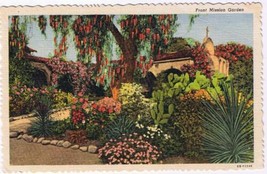 California Postcard Mission San Juan Capistrano Flowers - $2.96