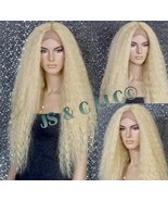 38" Extra Long Human Hair Blend Full Lace Front Wig with beautiful wavy Heat Saf - $119.95