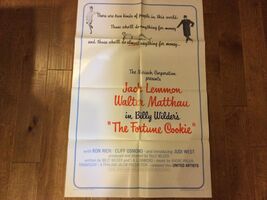 THE FORTUNE COOKIE Folded NOS 1966 movie poster JACK LEMMON/WALTER MATTHAU - $49.48