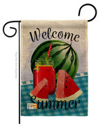 Watermelon Summer Burlap - Impressions Decorative Garden Flag G135023-DB - £18.36 GBP