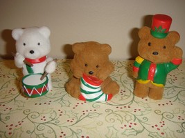 Hallmark Heartline Christmas 3 Bear Miniatures - £28.05 GBP