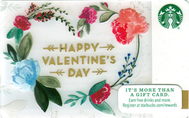 Starbucks 2016 Happy Valentine&#39;s Day Collectible Gift Card New No Value - £1.59 GBP