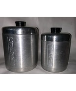 Aluminum Heller Hostess 50’s VTG MCM Coffee, Tea Canisters Made in Italy - $19.80