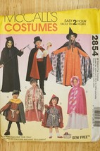 2854 McCalls Costume Sewing Pattern Easy 2 Hour Cape Witch Childrens Multi Size - £10.07 GBP