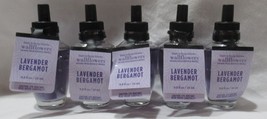 Bath &amp; Body Works Wallflower Fragrance Refill Bulb Set Lot 5 Lavender Bergamot - £37.11 GBP