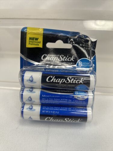 Chapstick Original Moisture Lip Balm Moisturizer Spf 15 - $3.97