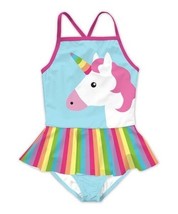 NWOT Sunshine Swing Girls Unicorn Skirted One Piece Swimsuit Set Size 8 - £10.17 GBP