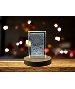 LED Base included | 3D Engraved Crystal Sculpture with Sun Symbol - $36.60 CAD+
