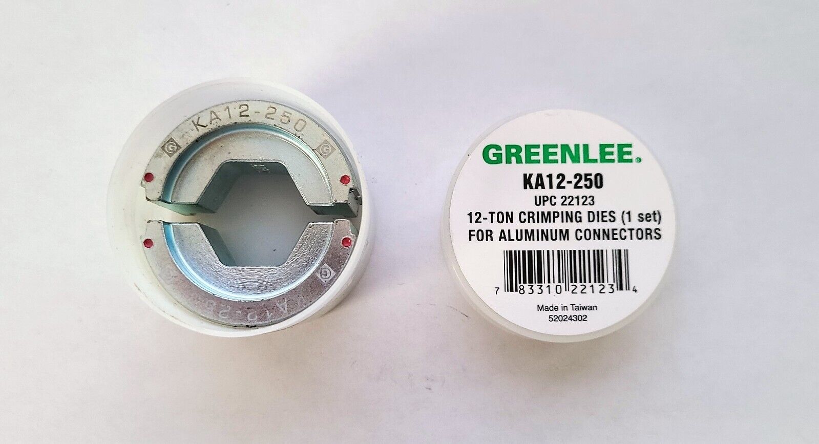 KA12-250 Greenlee Part 12 Ton Crimping Die (KA12-3/0 AL) for Aluminum Connectors - $87.90