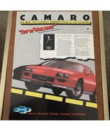 1982 Chevy CAMARO Z28 red car photo chevrolet vintage print Ad - $10.40