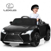 Kids Ride Lexus LC500 Licensed Remote Control Electric Vehicle-Black - C... - £236.72 GBP