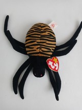 1996 Ty Beanie Babies Spinner The Spider With Tags 5&quot; Plush - $5.93