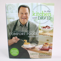 SIGNED In The Kitchen With David Venable QVC Comfort Foods Cookbook Paula Dean - £26.31 GBP
