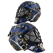 Martin Brodeur Autographed &quot;Hof 18&quot; St. Louis Blues Mini Goalie Mask Fanatics - £175.21 GBP