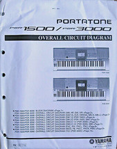 Yamaha PSR-1500 PSR-3000 Keyboard Original Overall Circuit Diagram / Sch... - £31.14 GBP