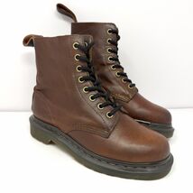 Dr Doc Martens Women’s 1460 Pascal Lace Combat Boot Sz 6 Tan Harvest Lea... - $69.25