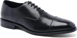 Anthony Veer Mens Dress Shoe Clinton Cap-Toe Oxford Full Grain Leather-Black-9.5 - £182.26 GBP