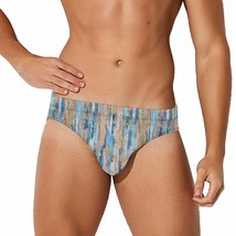 Mondxflaur Stripes Swim Briefs Sexy Swimming Trunks Quick Dry Soft Athletic - $19.99