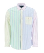 New Polo Ralph Lauren Men's Classic Fit Striped Oxford Fun Shirt Multi Large - £89.54 GBP