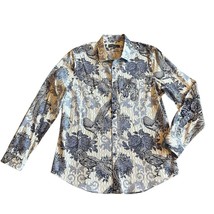 Paisley &amp; Gray Samuel Slim Fit Button Down Shirt Long Sleeve Bird Print ... - $50.00