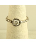 Vintage sterling silver Authentic PANDORA CLASSIC ELEGANCE cz Ring - £30.35 GBP