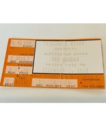 Ted Nugent Rock Concert Ticket Stub vtg 1976 Denver Colorado Mcnichols A... - £19.42 GBP