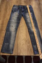 Encrypted Distressed Blue Jeans for Boys Size 14 - $5.94