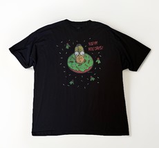 Simpsons Happy Holidays Donut Homer Simpson Christmas Graphic Tee Size 4... - $29.70
