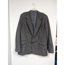 Pioneer Wear Men&#39;s Gray Suede Suit Jacket Size Medium - £23.53 GBP