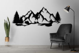 Mountain Dxf Svg Png Files , Mountains , Forest , Laser , cut , dxf , sv... - $6.90