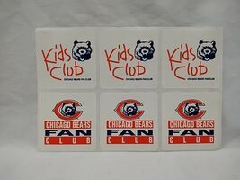 Vintage Chicago Bears Fan Club Kids Club Stickers Almost 2&quot; - $11.72 CAD
