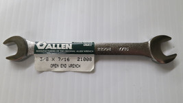 Allen - 3/8&quot; X 7/16&quot; Open End Wrench Satin USA Mfg 21008A - £6.25 GBP