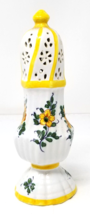 Meiselman Pottery Shaker Floral Hand Painted Ceramic Large Single Vintage - £14.35 GBP