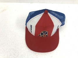 Vintage SNAPBACK HAT New England Patriots mesh trucker Ajd Lucky Stripe NOS 80s - £19.97 GBP