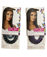 2 Pack POP by Hairdo 20&quot; Metallic Braid Extension Clip-In Braid - Purple... - $14.84