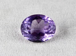 Natural Amethyst Oval Cut 21 Mm 25.37 Carats Purple Gemstone For Pendant Ring - £227.77 GBP