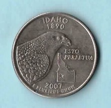 2007 D Idaho State Quarter - Circulated - About XF - £1.40 GBP